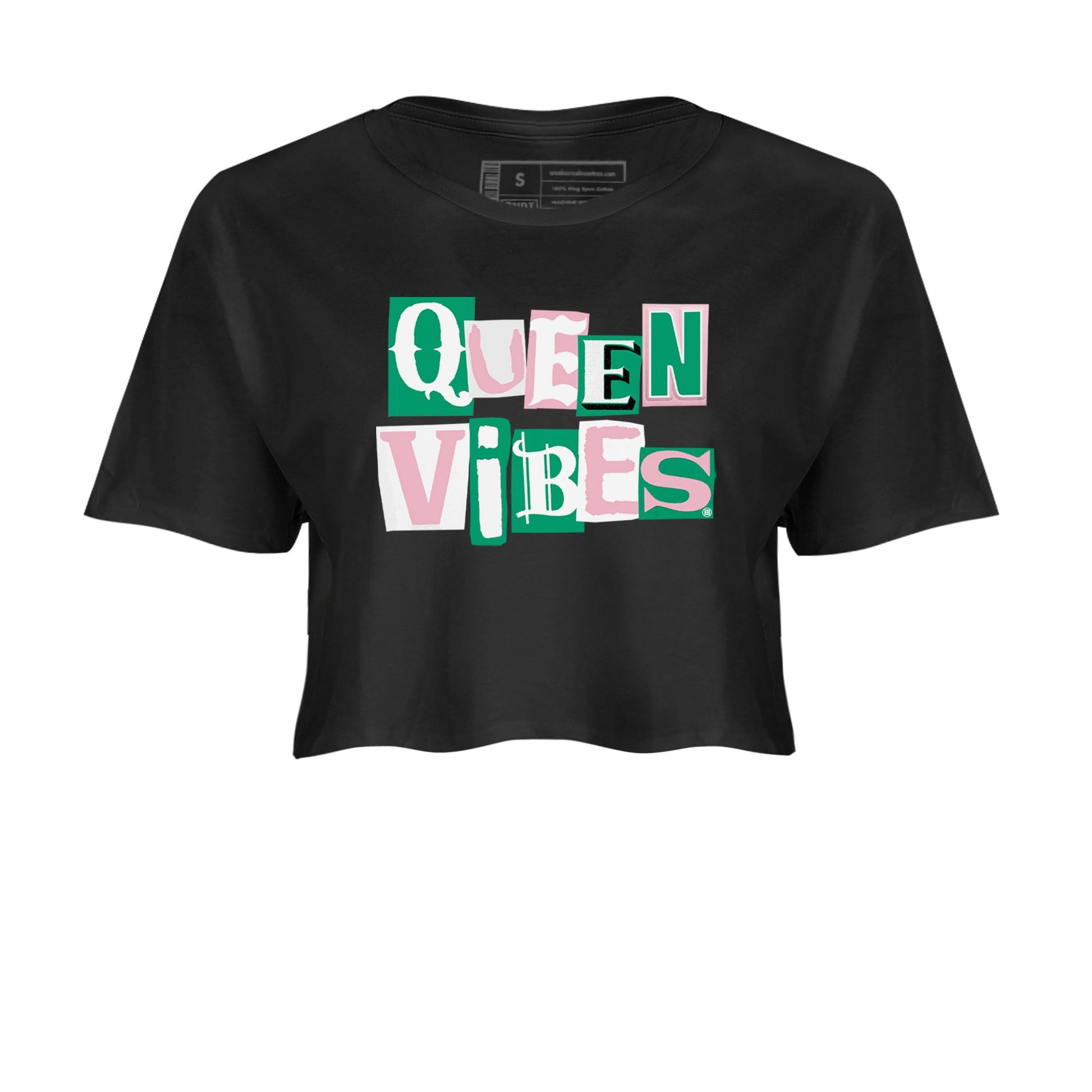 Dunk Low Medium Soft Pink Malachite shirt to match jordans Queen Vibes sneaker tees Dunks Medium Soft Pink Malachite Streetwear Brand Streetwear Brand SNRT Sneaker Release Tees Black 2 crop length shirt
