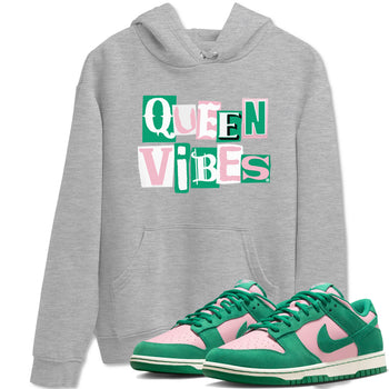 Dunk Low Medium Soft Pink Malachite shirt to match jordans Queen Vibes sneaker tees Dunks Medium Soft Pink Malachite Streetwear Brand SNRT Sneaker Release Tees unisex cotton Heather Grey 1 crew neck shirt