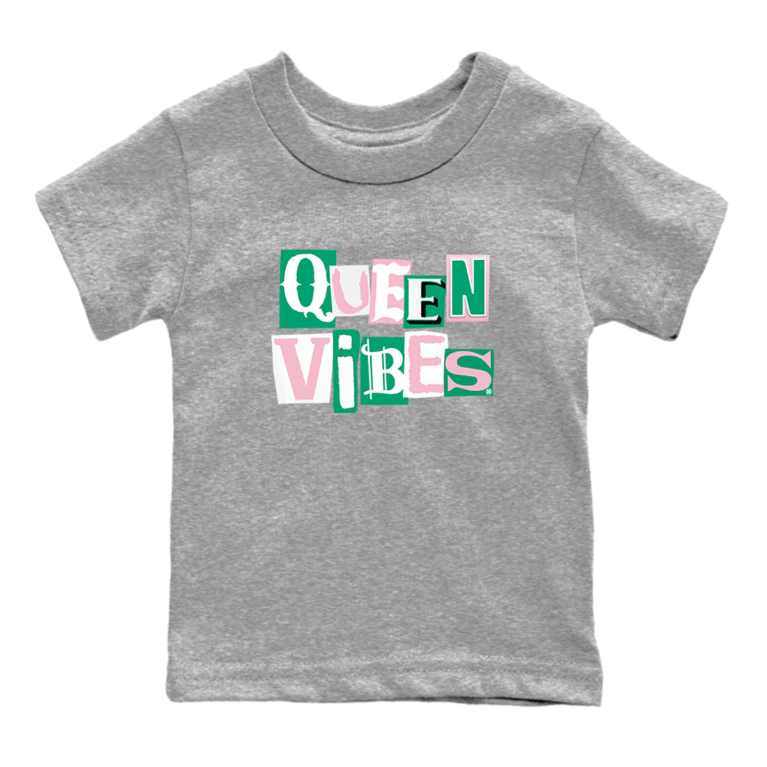 Dunk Low Medium Soft Pink Malachite shirt to match jordans Queen Vibes sneaker tees Dunks Medium Soft Pink Malachite Streetwear Brand SNRT Sneaker Release Tees baby toddler Heather Grey 2 cotton Shirt