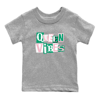 Dunk Low Medium Soft Pink Malachite shirt to match jordans Queen Vibes sneaker tees Dunks Medium Soft Pink Malachite Streetwear Brand SNRT Sneaker Release Tees baby toddler Heather Grey 2 cotton Shirt