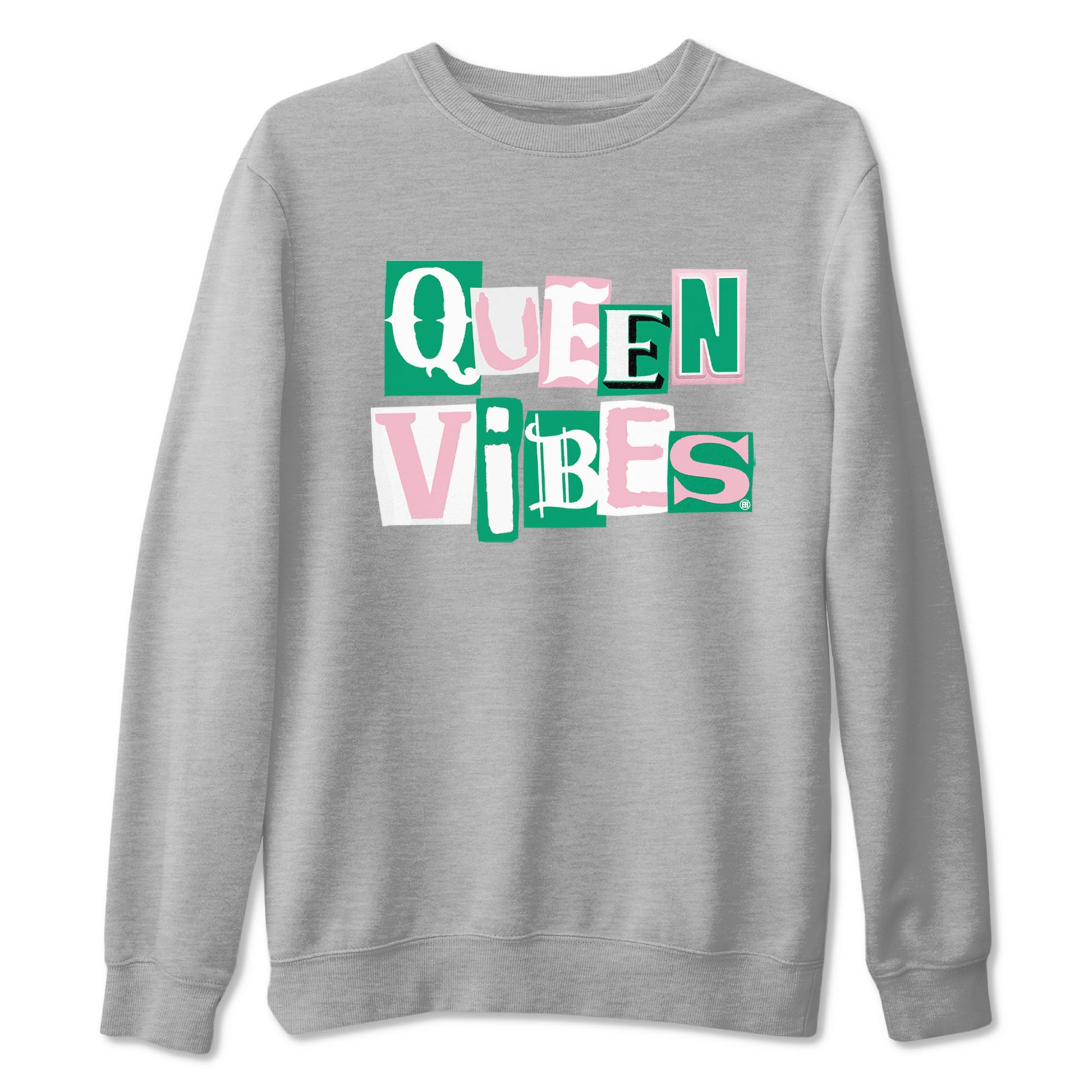 Dunk Low Medium Soft Pink Malachite shirt to match jordans Queen Vibes sneaker tees Dunks Medium Soft Pink Malachite Streetwear Brand SNRT Sneaker Release Tees unisex cotton Heather Grey 2 crew neck shirt