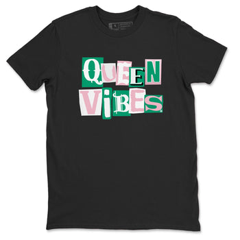 Dunk Low Medium Soft Pink Malachite shirt to match jordans Queen Vibes sneaker tees Dunks Medium Soft Pink Malachite Streetwear Brand SNRT Sneaker Release Tees unisex cotton Black 2 crew neck shirt
