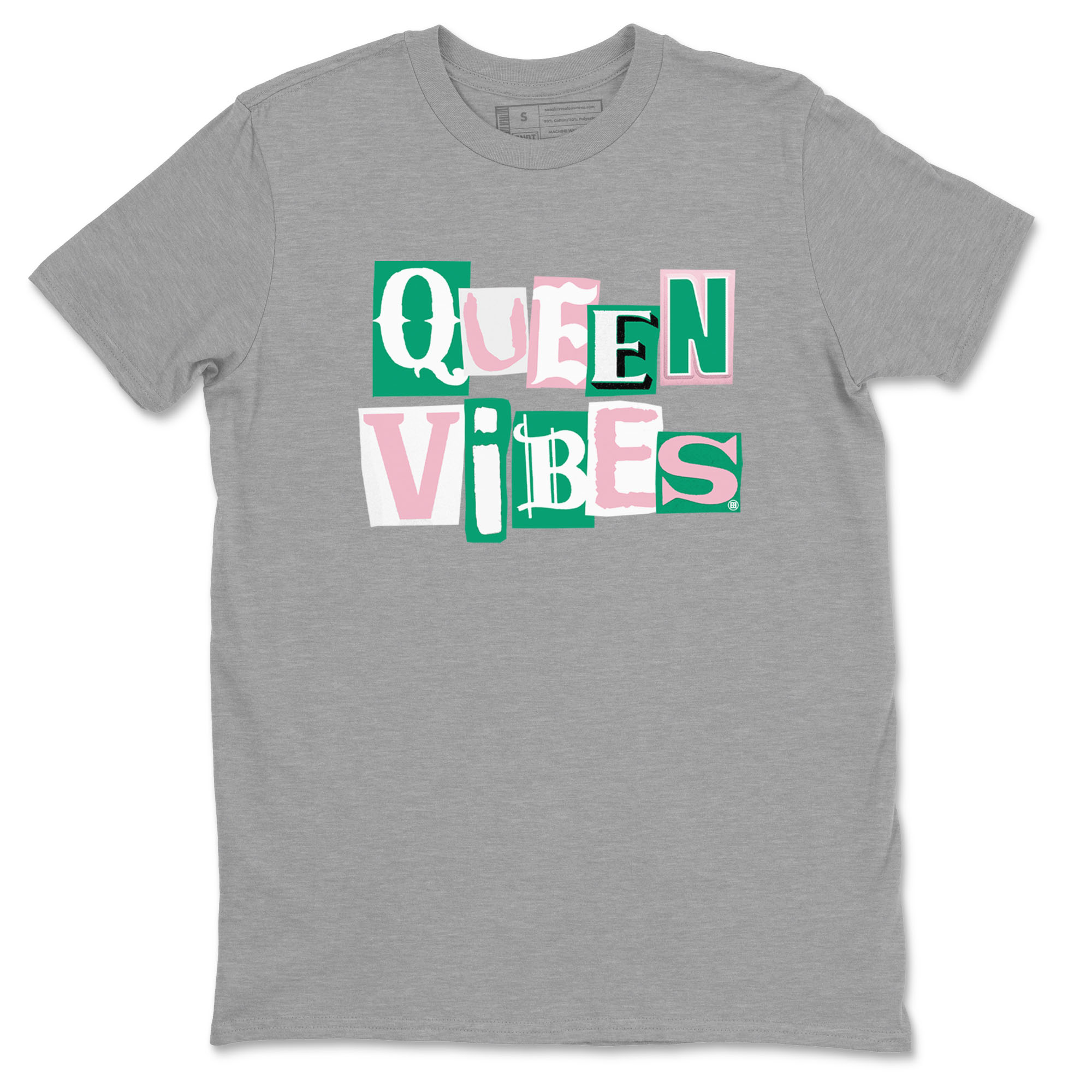 Dunk Low Medium Soft Pink Malachite shirt to match jordans Queen Vibes sneaker tees Dunks Medium Soft Pink Malachite Streetwear Brand SNRT Sneaker Release Tees unisex cotton Heather Grey 2 crew neck shirt