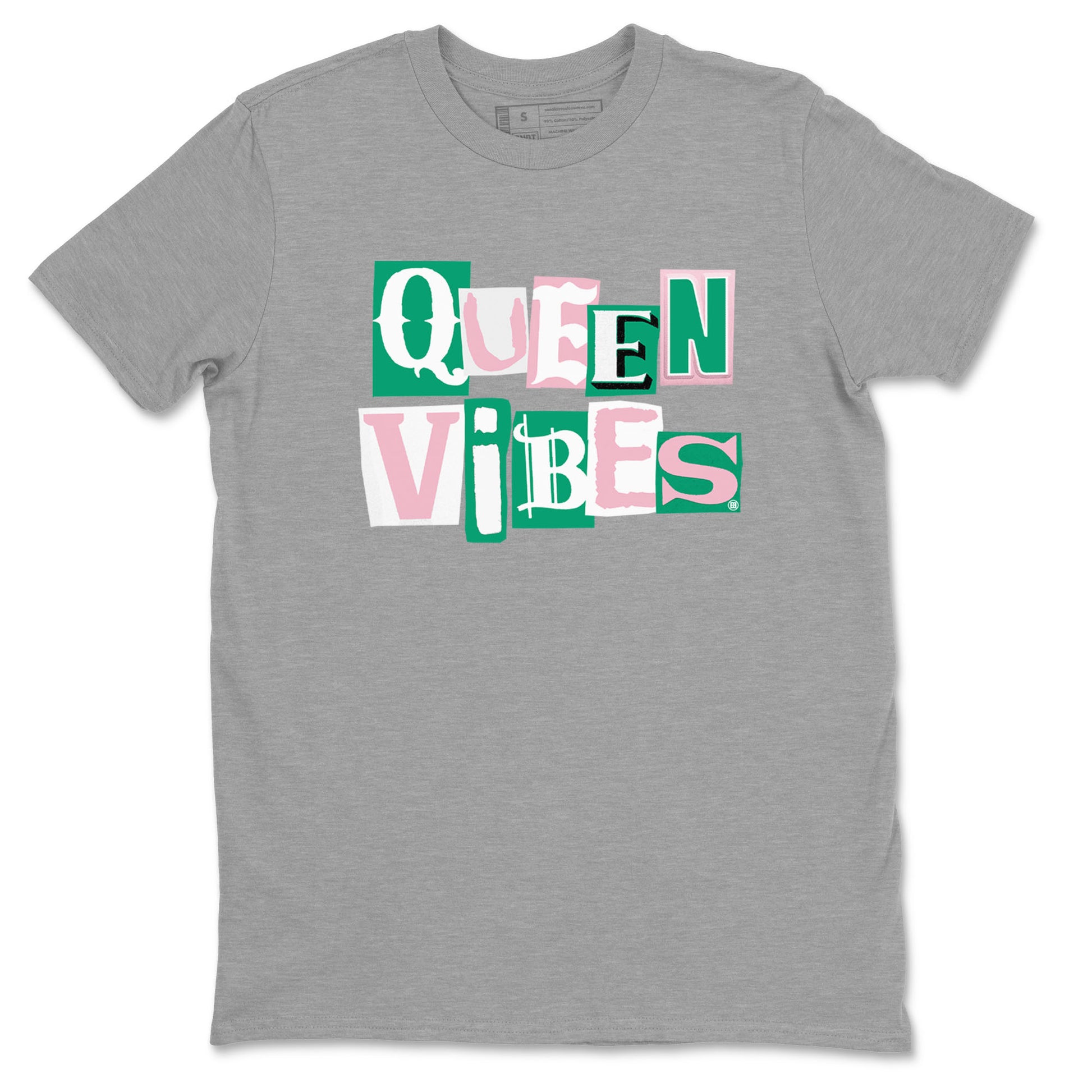 Dunk Low Medium Soft Pink Malachite shirt to match jordans Queen Vibes sneaker tees Dunks Medium Soft Pink Malachite Streetwear Brand SNRT Sneaker Release Tees unisex cotton Heather Grey 2 crew neck shirt