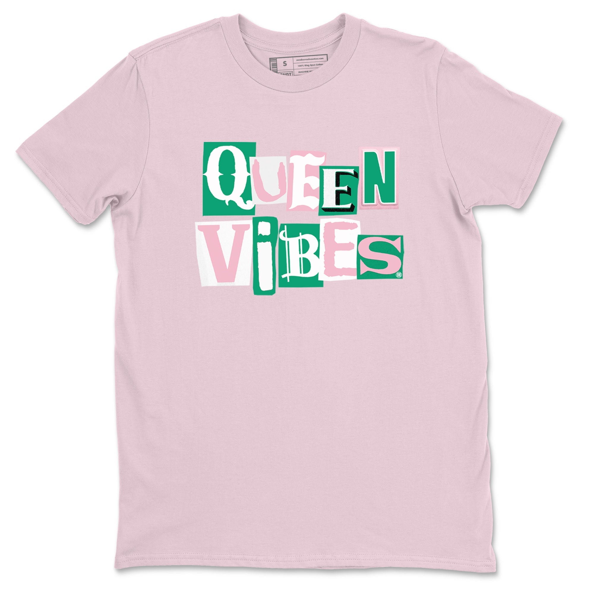 Dunk Low Medium Soft Pink Malachite shirt to match jordans Queen Vibes sneaker tees Dunks Medium Soft Pink Malachite Streetwear Brand SNRT Sneaker Release Tees unisex cotton Pink 2 crew neck shirt