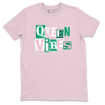 Dunk Low Medium Soft Pink Malachite shirt to match jordans Queen Vibes sneaker tees Dunks Medium Soft Pink Malachite Streetwear Brand SNRT Sneaker Release Tees unisex cotton Pink 2 crew neck shirt