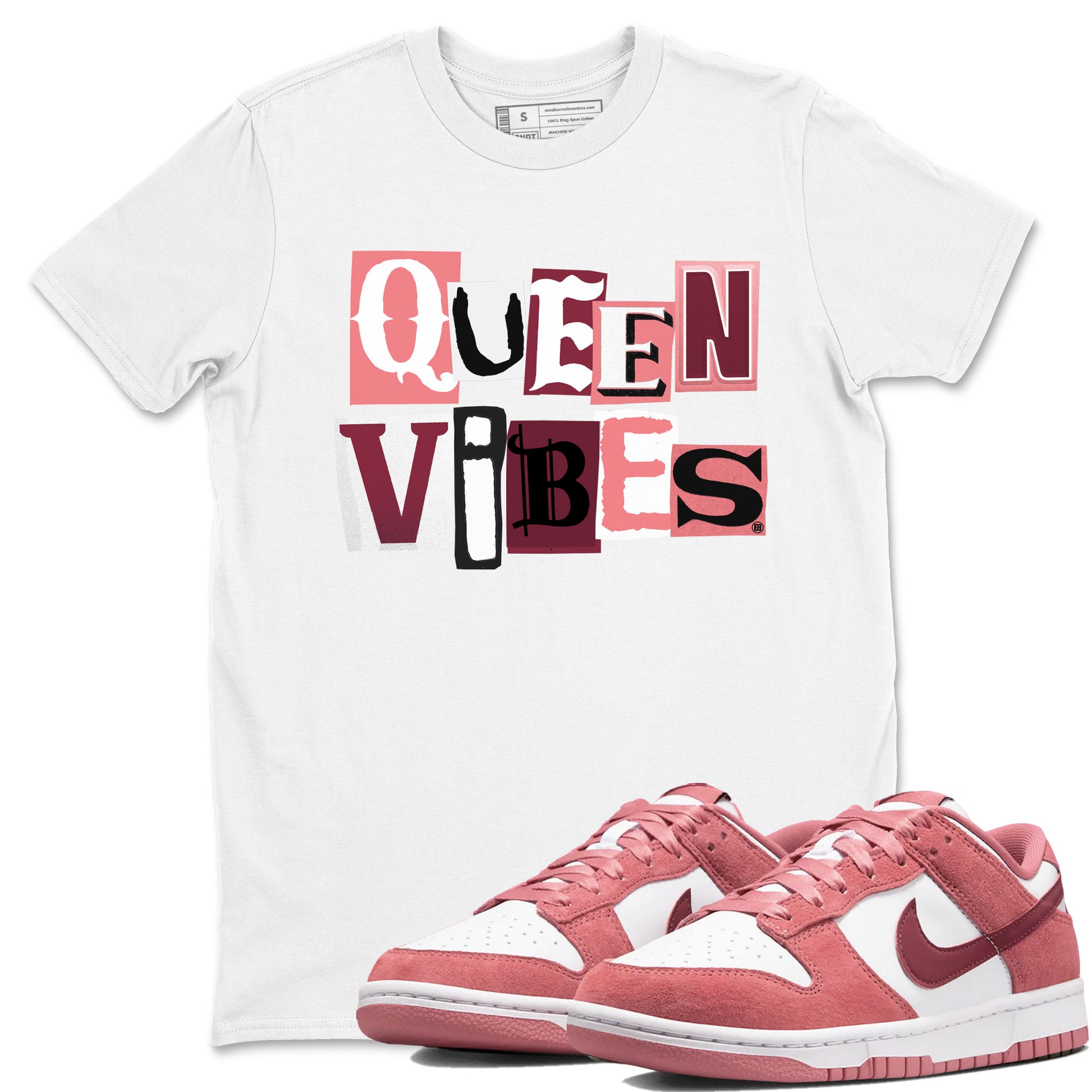 Queen Vibes SNRT Sneaker Tees - Dunk Valentines Day 2024 - SNRT Sneaker Tee