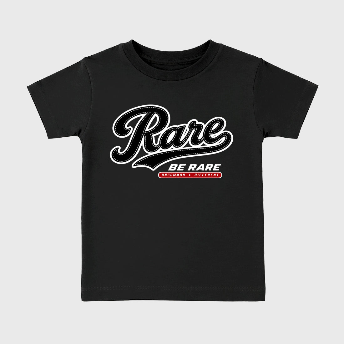 Rare Baby & Kids Graphic T-Shirt featuring original artwork designed to match the Air Jordan 9 True Red. Black 2 Kids Graphic Tee.