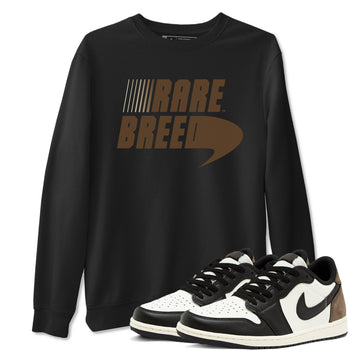1s Mocha shirts to match jordans Rare Breed sneaker match tees Air Jordan 1 Mocha match shoes to clothes SNRT Sneaker Tees unisex cotton Black 1 shirts