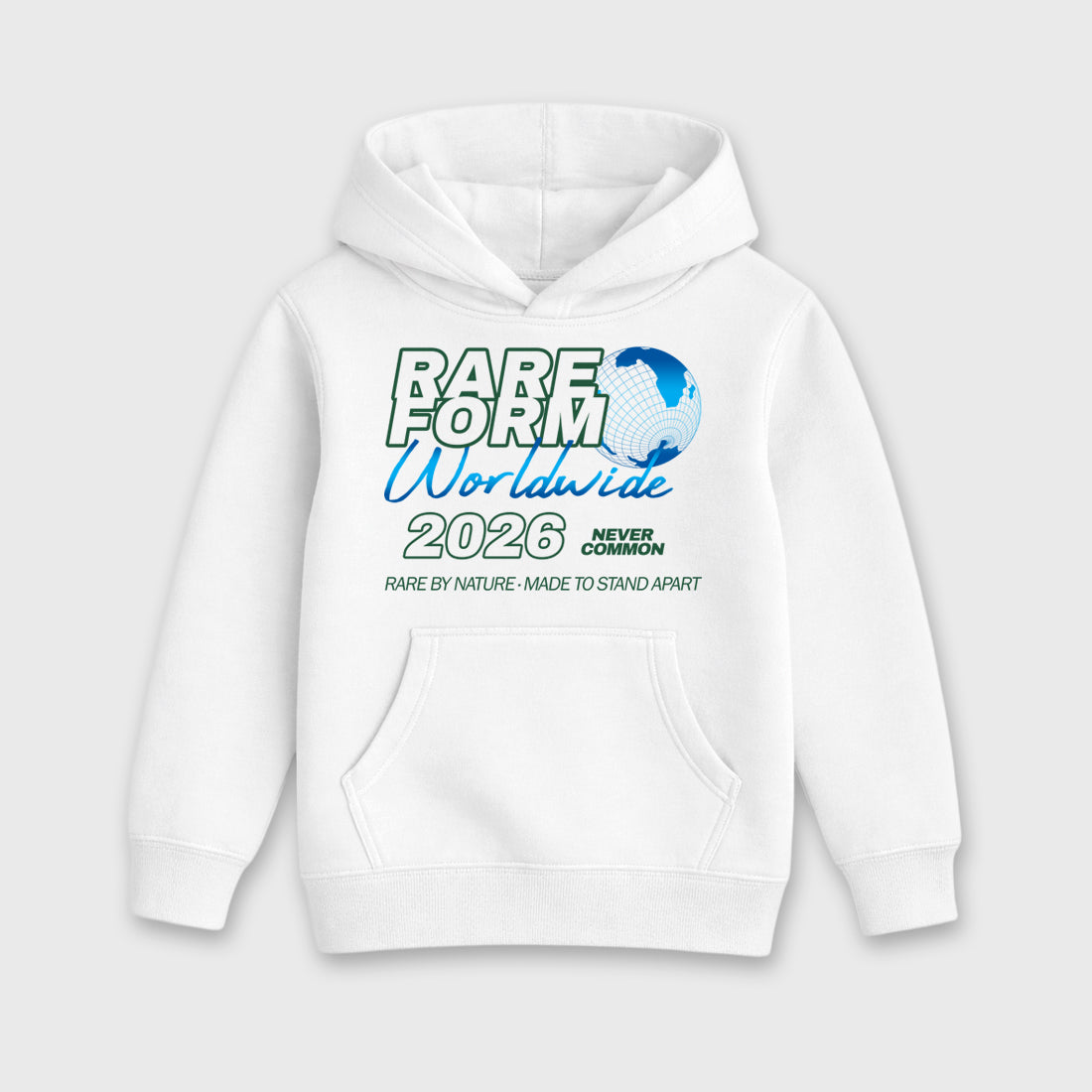 Rare Form Baby & Kids Graphic Hoodie featuring original artwork designed to match the Air Jordan 12 Bucks. White 2 Kids Graphic Sweater.