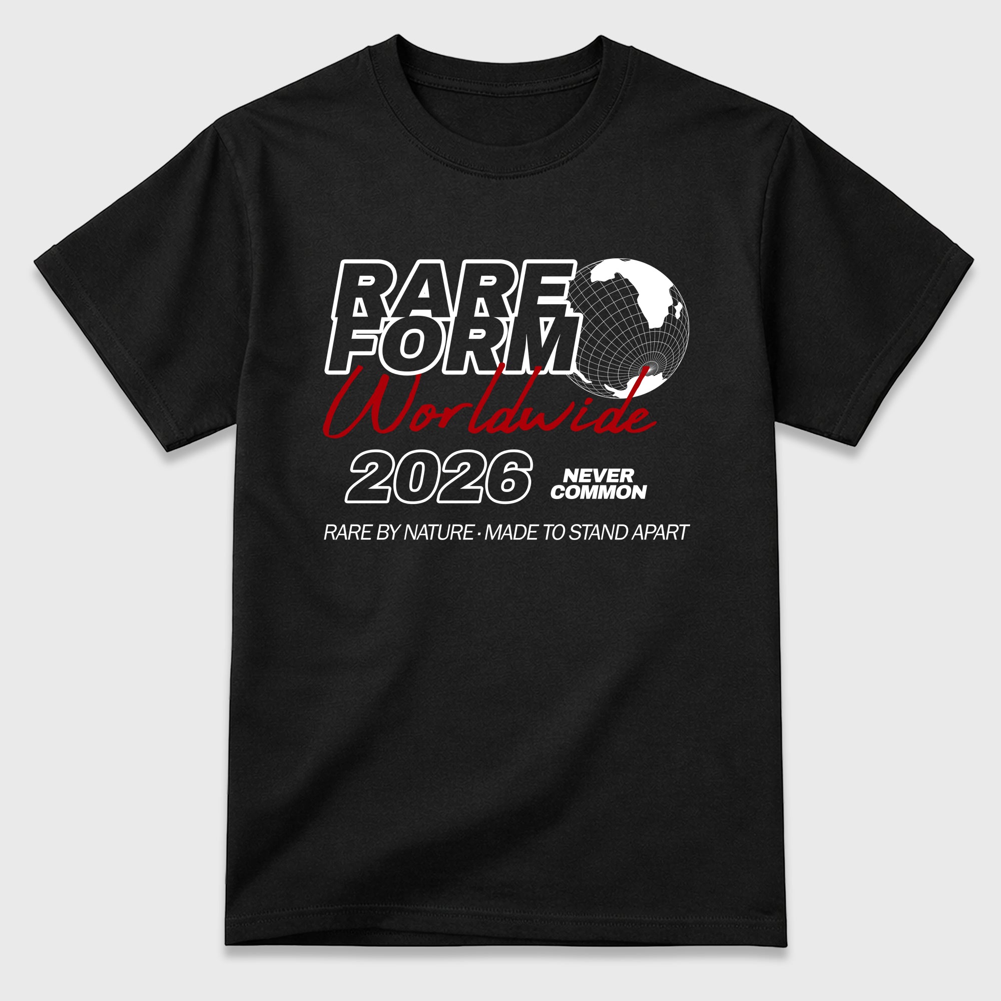 Rare Form Graphic T-Shirt featuring original streetwear artwork designed to match the Air Jordan 9 True Red. Black 2 Graphic T-Shirt.