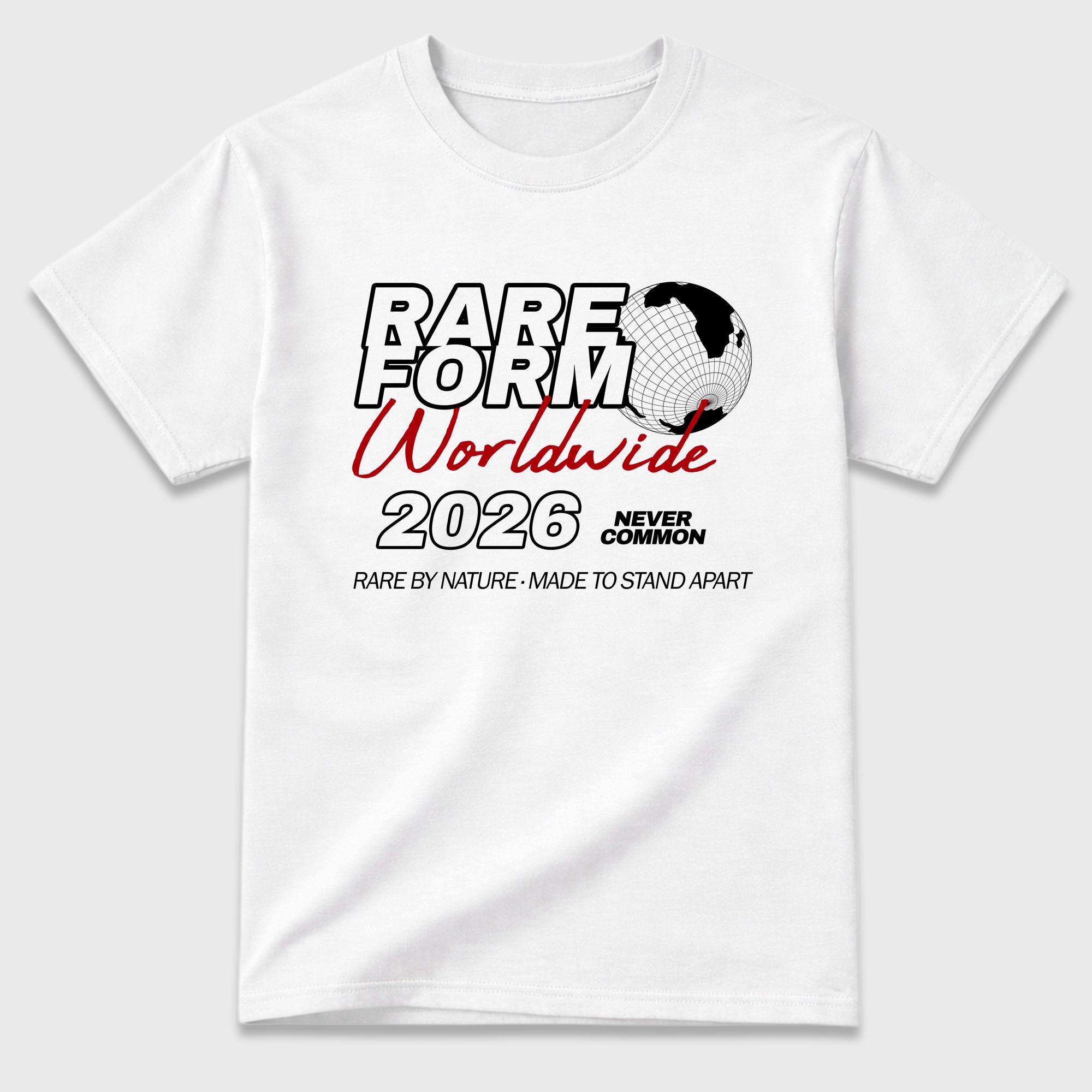 Rare Form Graphic T-Shirt featuring original streetwear artwork designed to match the Air Jordan 9 True Red. White 2 Graphic T-Shirt.
