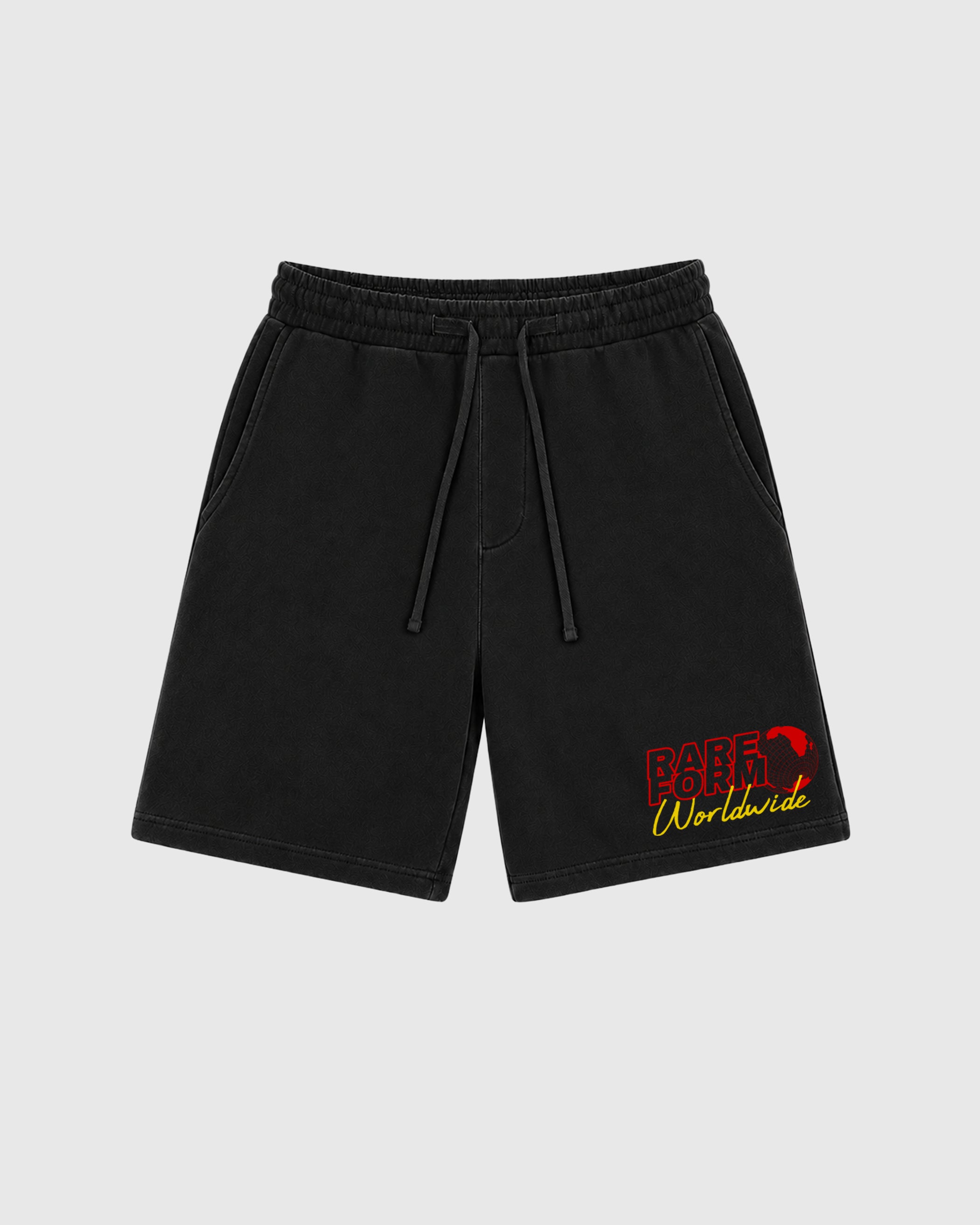 The Rare Form Worldwide graphic fleece shorts deliver a relaxed streetwear look with premium fleece comfort and bold graphic details, designed to match the Air Jordan 14 Challenge Red and complete your sneaker rotation.