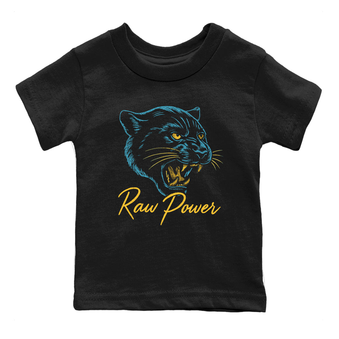 Sneaker match tees – Sneaker Tees To Match Air Jordan 11 Gamma Shoes – Raw Power Kids T-Shirt Black 2