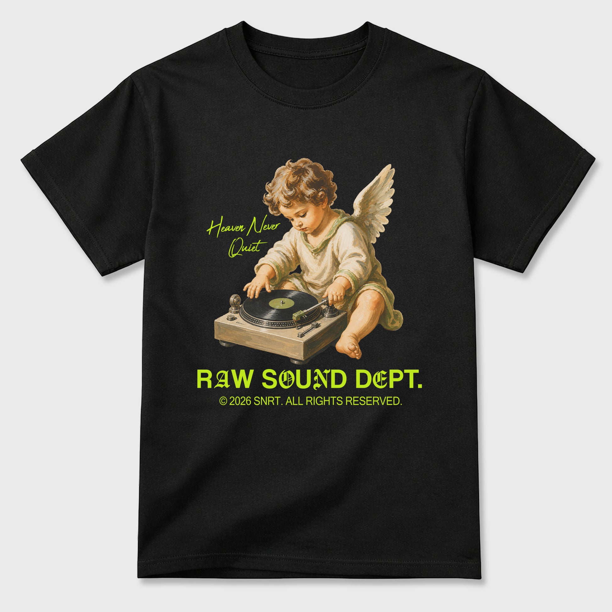 Sneaker match tees – Sneaker Tees To Match Air Foamposite Pro Black Shoes – Raw Sound Dept Tee Black 2