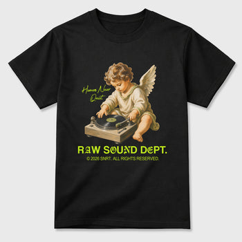 Sneaker match tees – Sneaker Tees To Match Air Foamposite Pro Black Shoes – Raw Sound Dept Tee Black 2