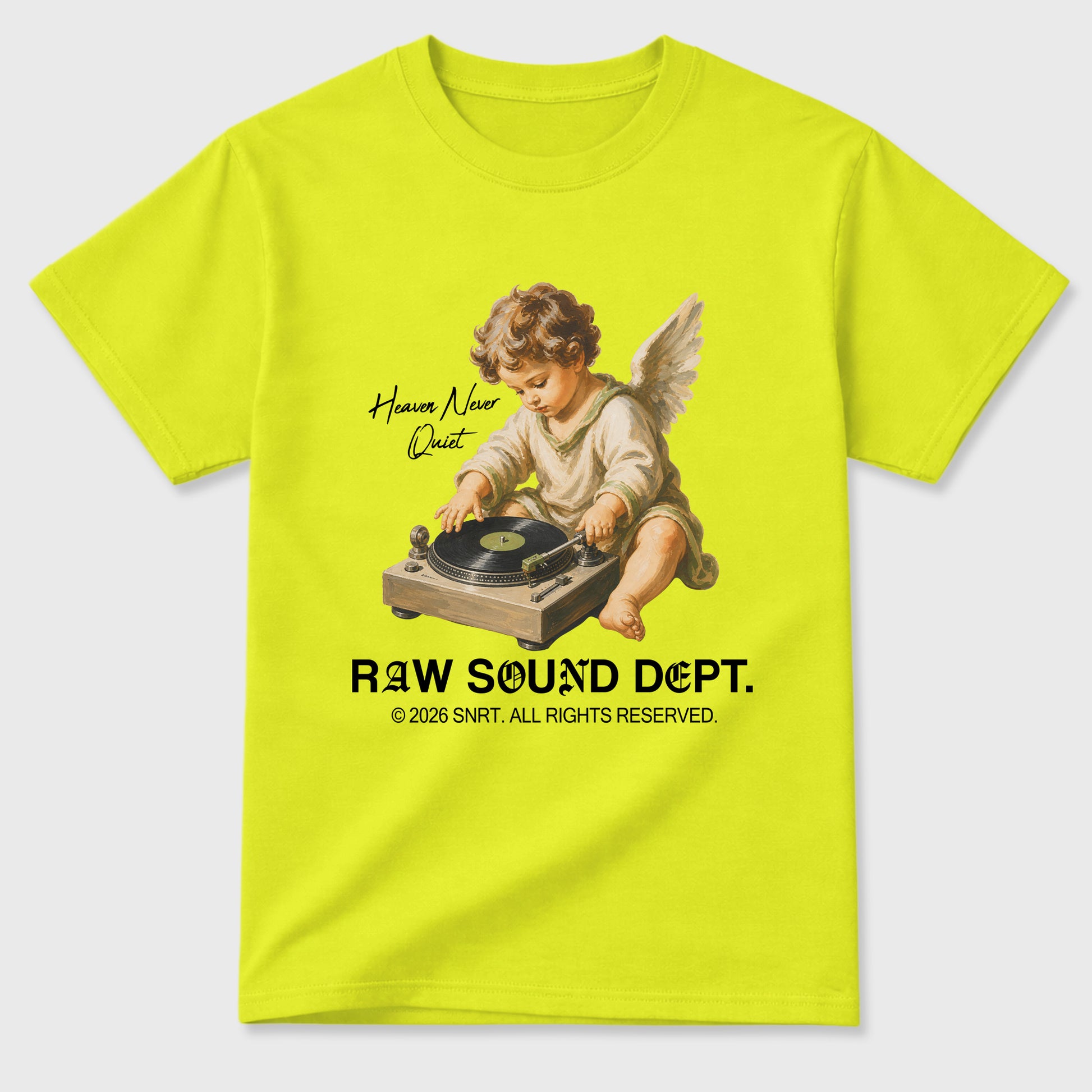 Sneaker match tees – Sneaker Tees To Match Air Foamposite Pro Black Shoes – Raw Sound Dept Tee Safety Green 2