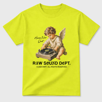 Sneaker match tees – Sneaker Tees To Match Air Foamposite Pro Black Shoes – Raw Sound Dept Tee Safety Green 2