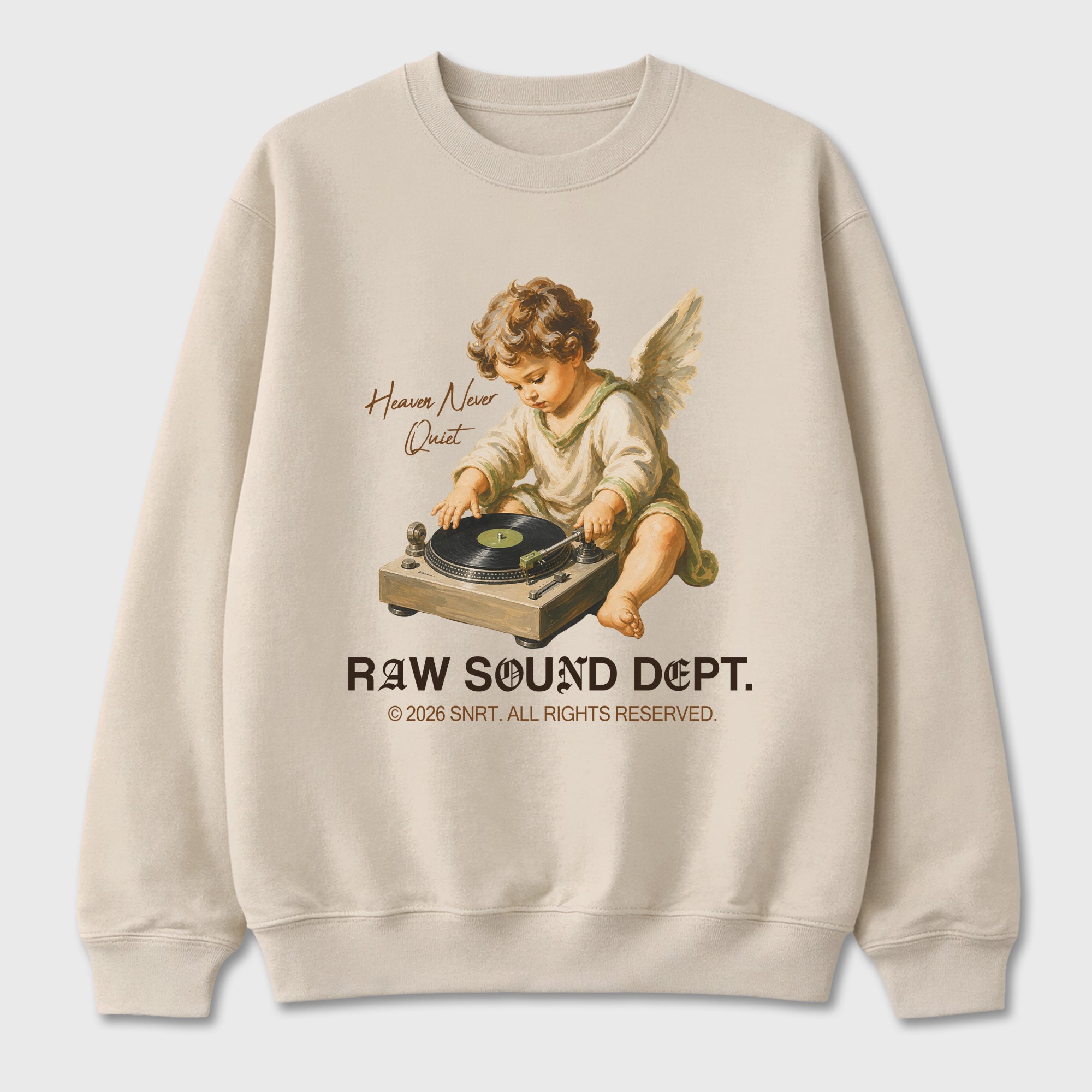 Raw Sound Dept Graphic T-Shirt featuring original streetwear artwork designed to match the Air Jordan 1 Love Letter. Natural 2 Graphic Tee.