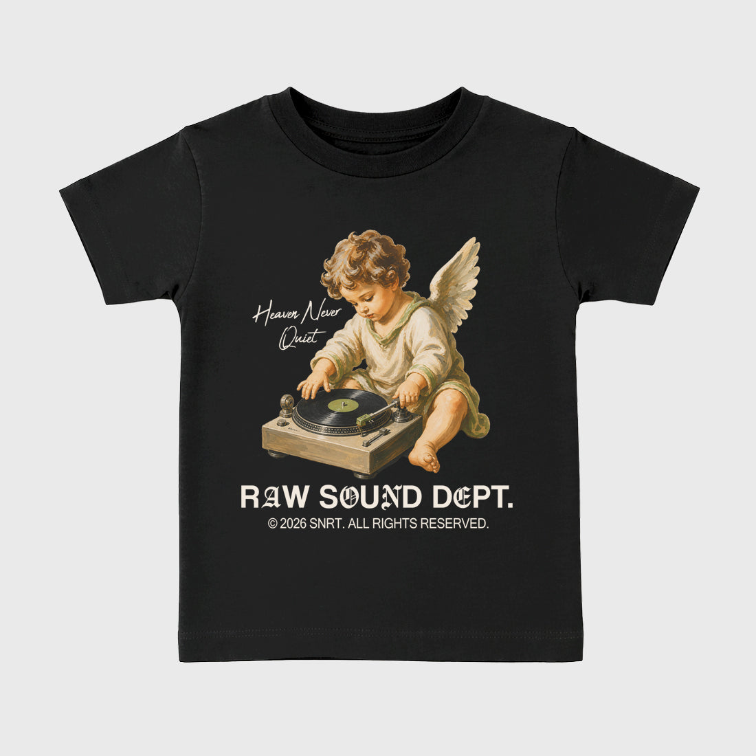 Raw Sound Dept Baby & Kids Graphic T-Shirt featuring original artwork designed to match the Air Jordan 1 Love Letter. Black 2 Kids Graphic Tee.