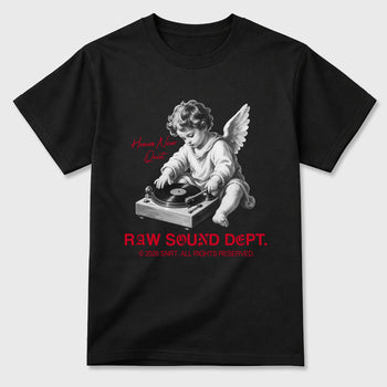 Sneaker match tees – Sneaker Tees To Match Air Jordan 12 Bloodline Shoes – Raw Sound Dept Tee Black 2