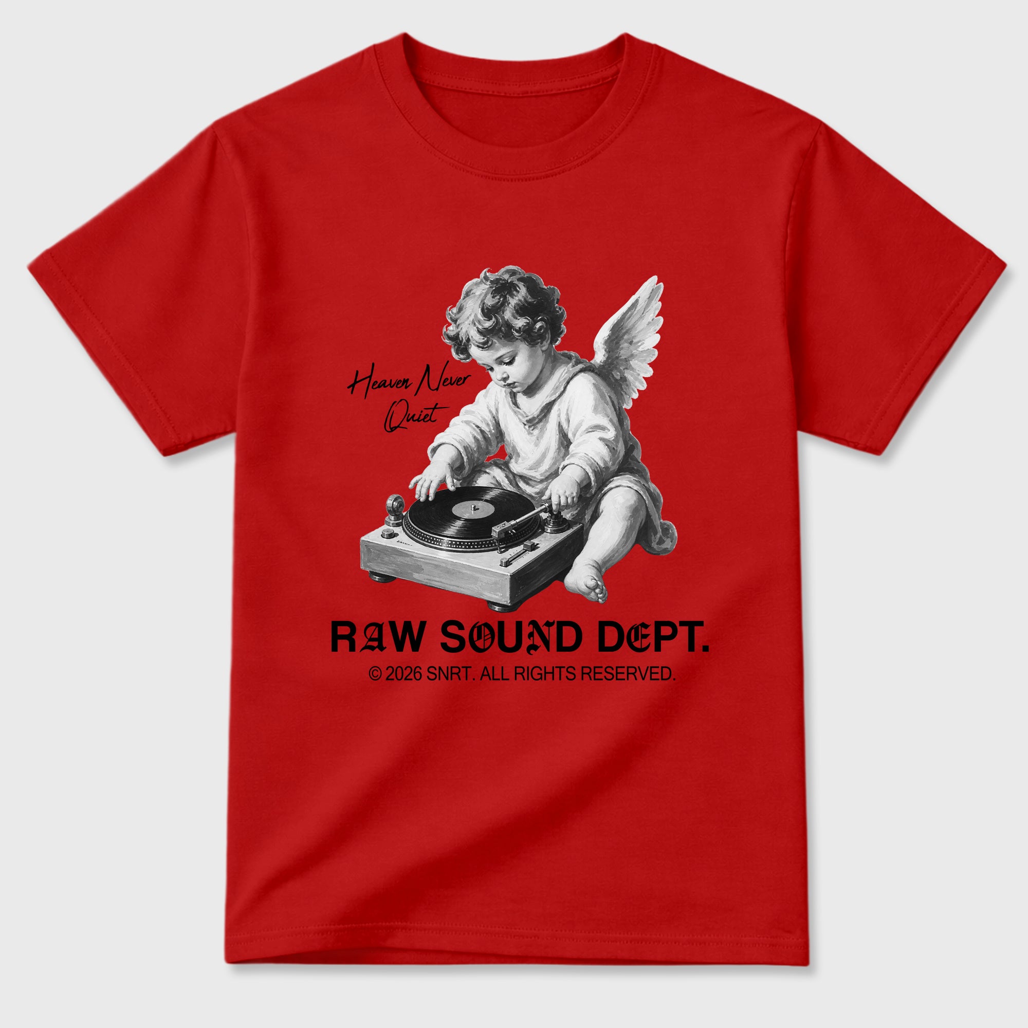 Sneaker match tees – Sneaker Tees To Match Air Jordan 12 Bloodline Shoes – Raw Sound Dept Tee Red 2
