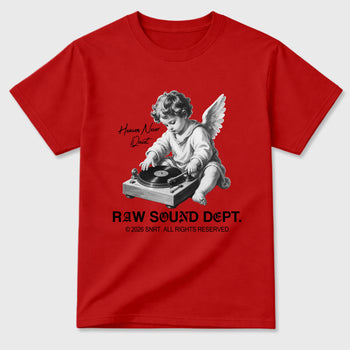 Sneaker match tees – Sneaker Tees To Match Air Jordan 12 Bloodline Shoes – Raw Sound Dept Tee Red 2