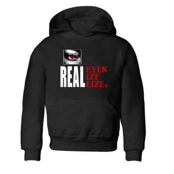 1s Black Toe shirts to match jordans Real Eyes best t shirts to wear with jordans Air Jordan 1 High OG Black Toe match shoes to clothes SNRT Sneaker Tees Youth Baby Black 2 tee