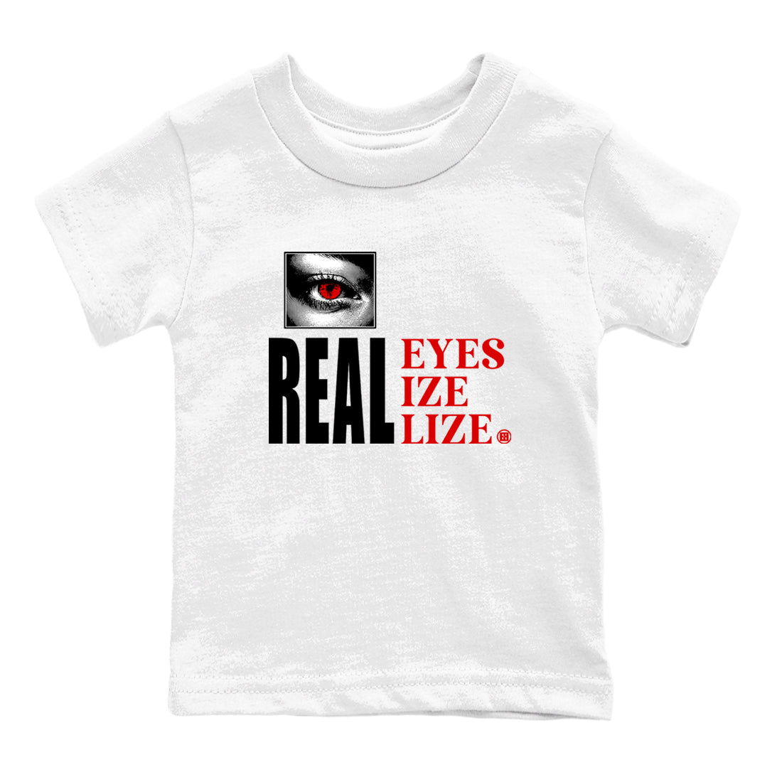 1s Black Toe shirts to match jordans Real Eyes best t shirts to wear with jordans Air Jordan 1 High OG Black Toe match shoes to clothes SNRT Sneaker Tees Youth Baby White 2 tee