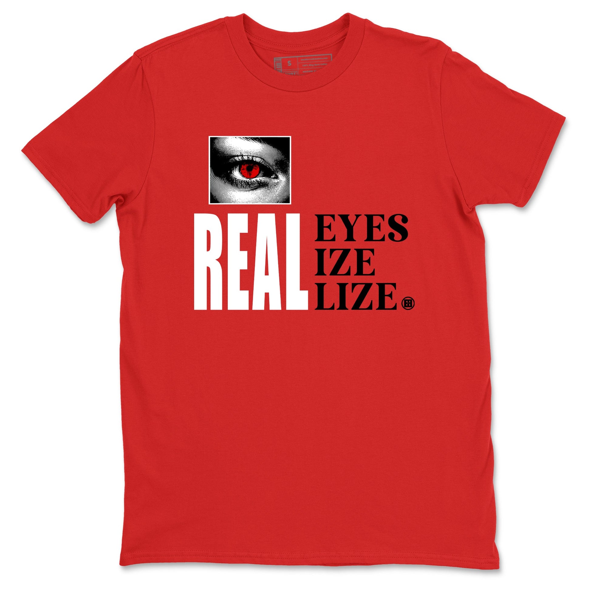 1s Black Toe shirts to match jordans Real Eyes best t shirts to wear with jordans Air Jordan 1 High OG Black Toe match shoes to clothes SNRT Sneaker Tees unisex cotton Red 2 shirts