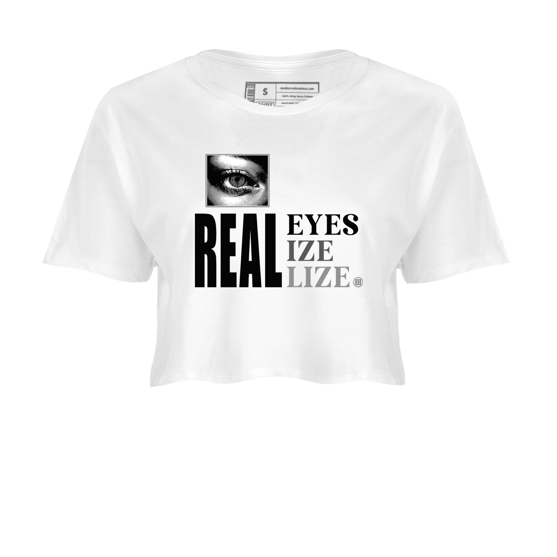 9s Cool Grey shirts to match jordans Real Eyes best t shirts to wear with jordans Air Jordan 9 Retro Cool Grey match shoes to clothes SNRT Sneaker Tees unisex cotton White 2 crop tee