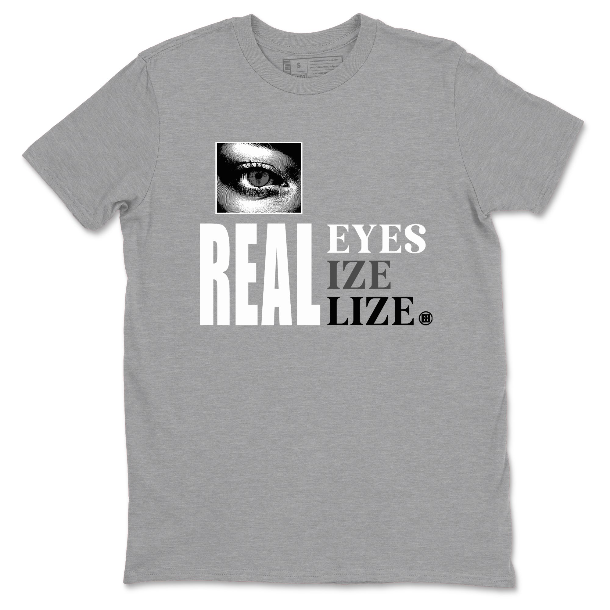 9s Cool Grey shirts to match jordans Real Eyes best t shirts to wear with jordans Air Jordan 9 Retro Cool Grey match shoes to clothes SNRT Sneaker Tees unisex cotton Heather Grey 2 shirts