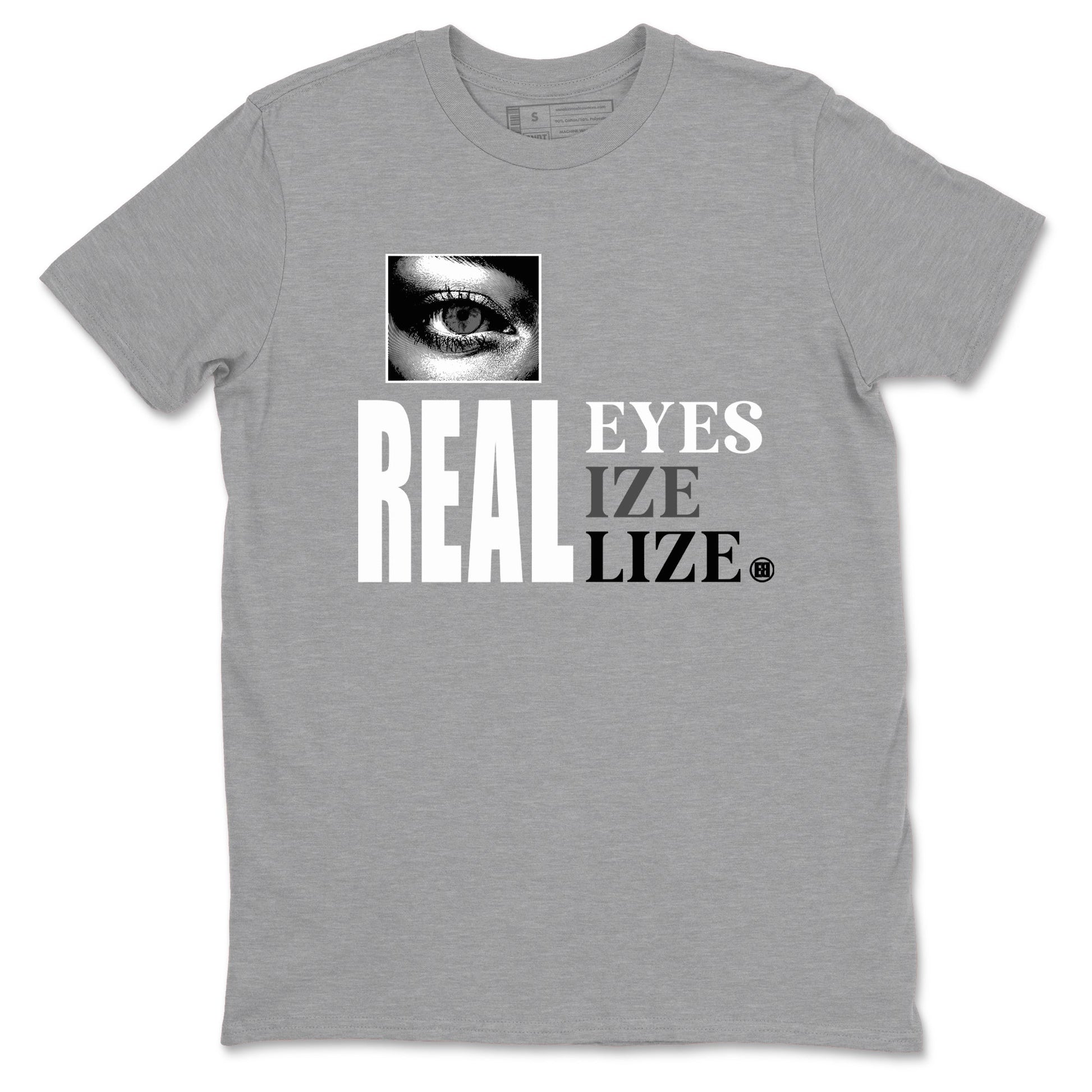 9s Cool Grey shirts to match jordans Real Eyes best t shirts to wear with jordans Air Jordan 9 Retro Cool Grey match shoes to clothes SNRT Sneaker Tees unisex cotton Heather Grey 2 shirts
