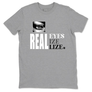 9s Cool Grey shirts to match jordans Real Eyes best t shirts to wear with jordans Air Jordan 9 Retro Cool Grey match shoes to clothes SNRT Sneaker Tees unisex cotton Heather Grey 2 shirts