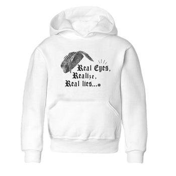 12s Black Wolf Grey shirts to match jordans Real Eyes Realize Real Lies sneaker match tees Air Jordan 12 Barons SNRT Sneaker Release Tees Youth Baby White 2 crew neck shirts