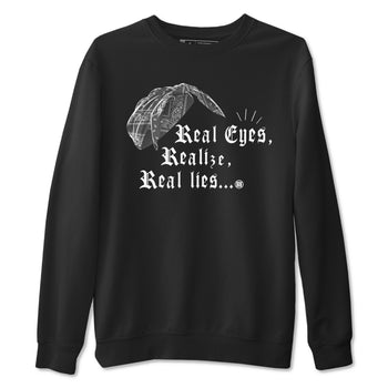 12s Black Wolf Grey shirts to match jordans Real Eyes Realize Real Lies sneaker match tees Air Jordan 12 Barons SNRT Sneaker Release Tees unisex cotton Black 2 crew neck shirts