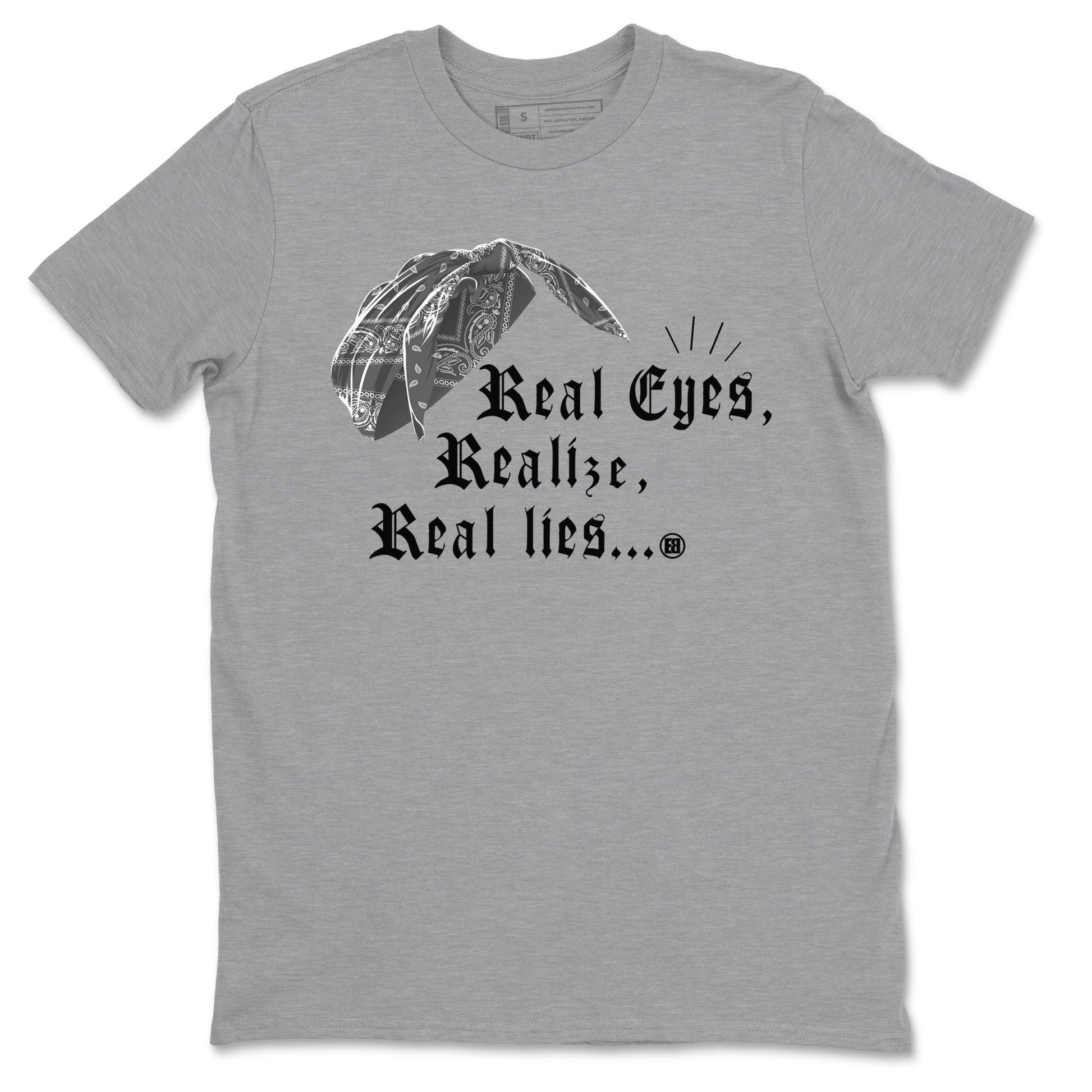 12s Black Wolf Grey shirts to match jordans Real Eyes Realize Real Lies sneaker match tees Air Jordan 12 Barons SNRT Sneaker Release Tees unisex cotton Heather Grey 2 crew neck shirts