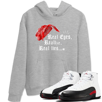12s Taxi Flip shirt to match jordans Real Eyes Realize Real Lies sneaker tees Air Jordan 12 Taxi Flip SNRT Sneaker Release Tees unisex cotton Heather Grey 1 crew neck shirt