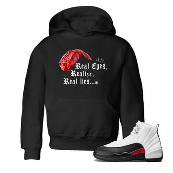 12s Taxi Flip shirt to match jordans Real Eyes Realize Real Lies sneaker tees Air Jordan 12 Taxi Flip SNRT sneaker release tees baby toddler Black 1 cotton Shirt