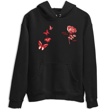 Sneaker match tees – Sneaker Tees To Match Air Jordan 4 Valentines Day Shoes – Real Love Tee Black 2