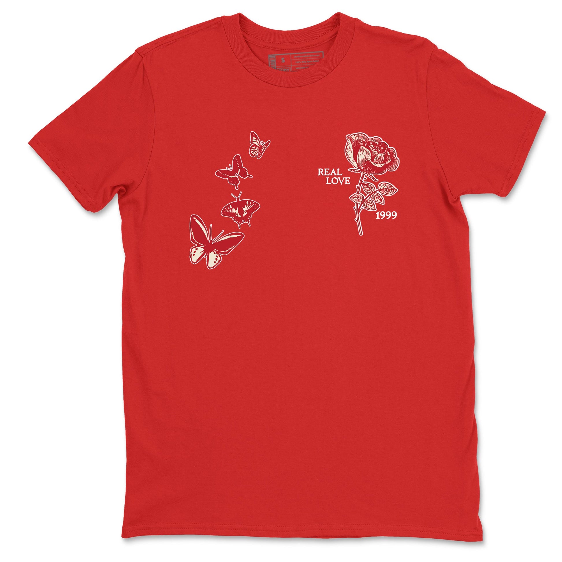 Sneaker match tees – Sneaker Tees To Match Air Jordan 4 Valentines Day Shoes – Real Love Tee Red 2