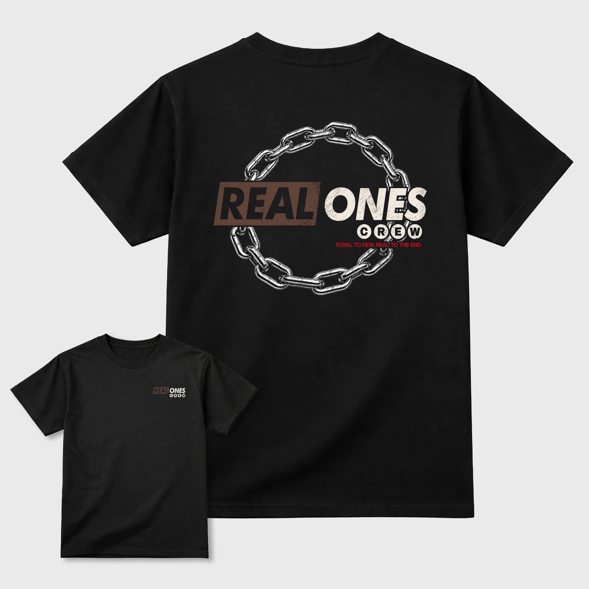 Real Ones Crew sneaker match t-shirt styled to complete your fit with the 3s World's Best Dad, shown in Black.