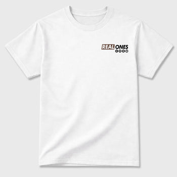 Real Ones Crew sneaker match t-shirt styled to complete your fit with the 3s World's Best Dad, shown in White.