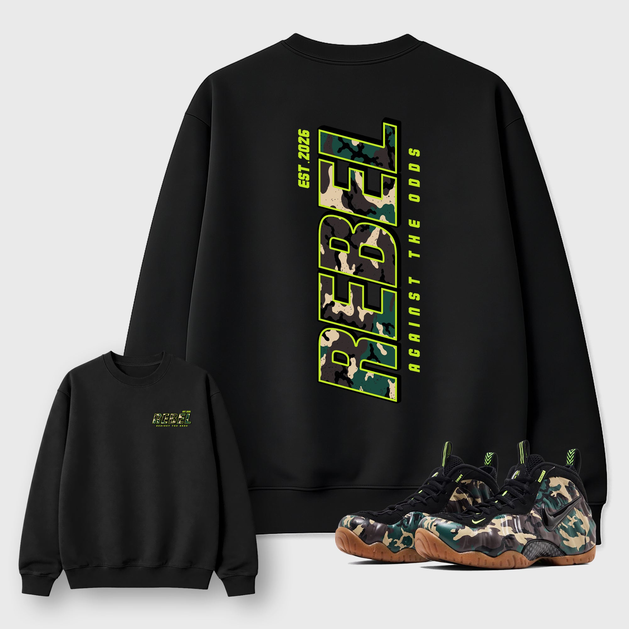 Rebel Graphic T-Shirt featuring original streetwear artwork designed to match the . Black Graphic Tee.