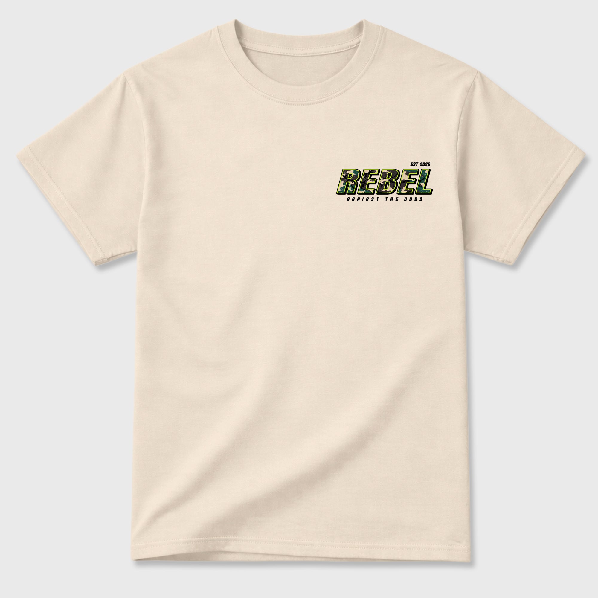 Rebel Graphic T-Shirt featuring original streetwear artwork designed to match the . Natural Graphic T-Shirt.