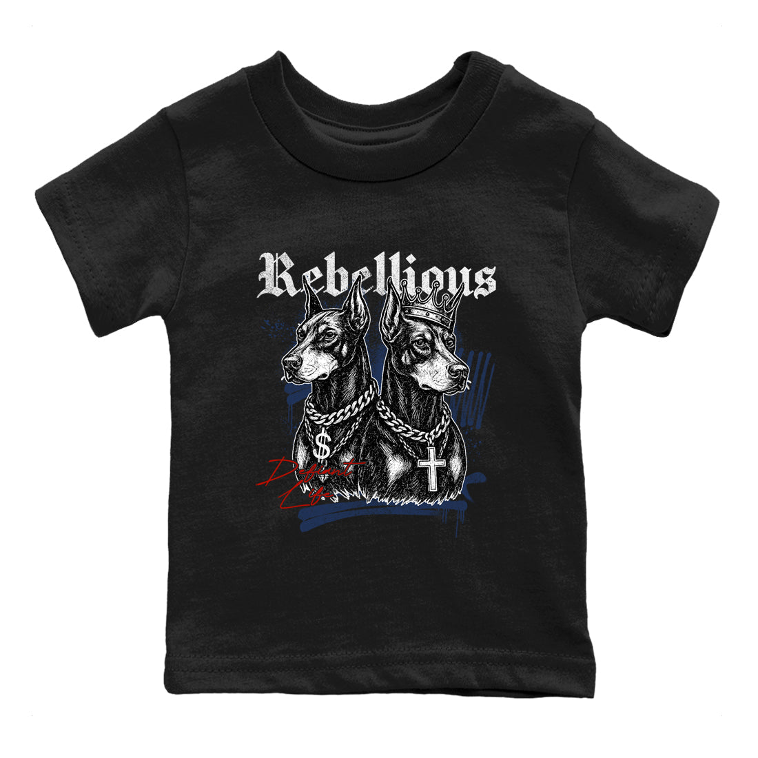Sneaker match tees – Sneaker Tees To Match Air Jordan 11 Rare Air Shoes – Rebellious Kids T-Shirt Black 2