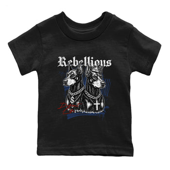 Sneaker match tees – Sneaker Tees To Match Air Jordan 11 Rare Air Shoes – Rebellious Kids T-Shirt Black 2