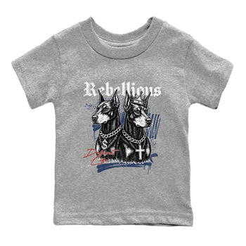 Sneaker match tees – Sneaker Tees To Match Air Jordan 11 Rare Air Shoes – Rebellious Kids T-Shirt Heather Grey 2