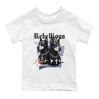 Sneaker match tees – Sneaker Tees To Match Air Jordan 11 Rare Air Shoes – Rebellious Kids T-Shirt White 2