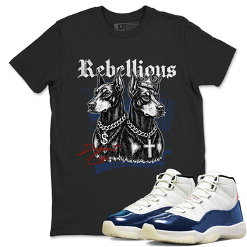 Sneaker match tees – Sneaker Tees To Match Air Jordan 11 Rare Air Shoes – Rebellious Tee Black 1